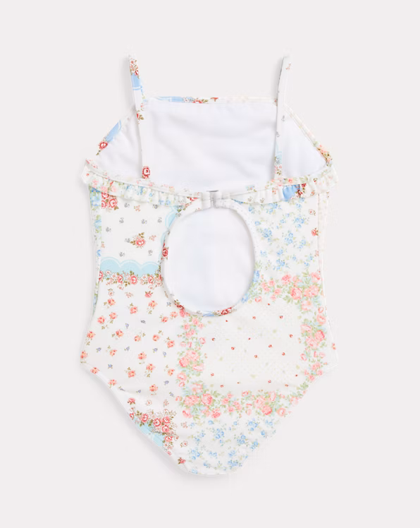 Floral Ruffled One-Piece Swimsuit