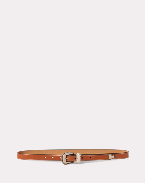 Western Vachetta Leather Belt