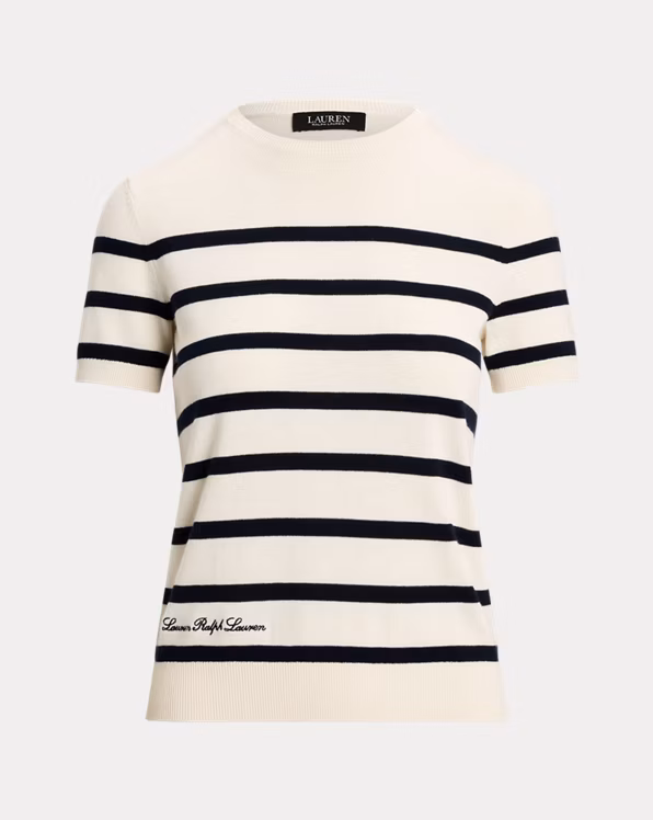 Striped Short-Sleeve Jumper