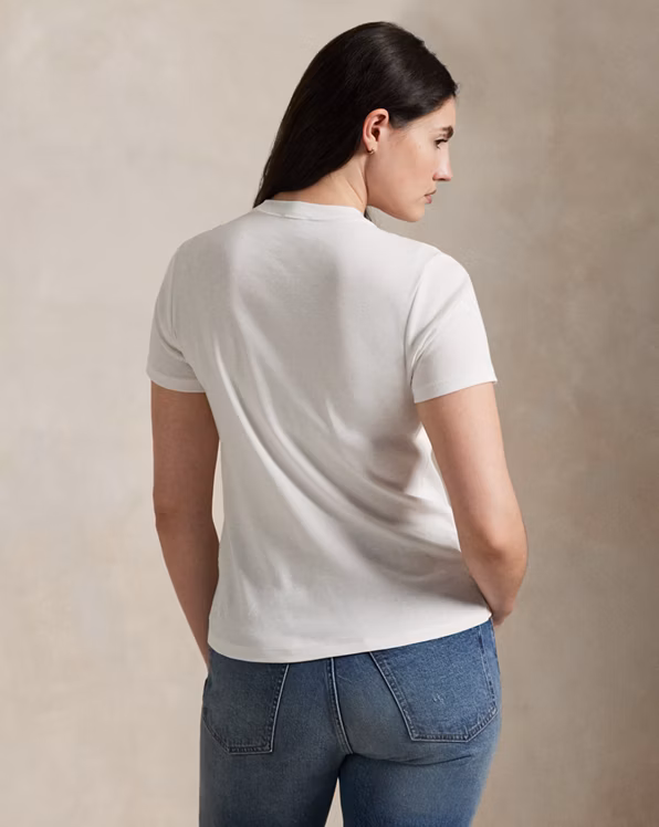 Slim Fit Rib-Knit Cotton Tee