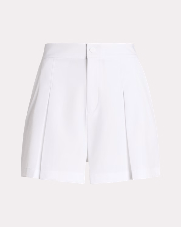 Four-Way-Stretch Pleated Short