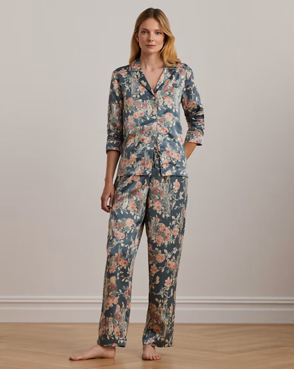 Floral Satin Sleep Set