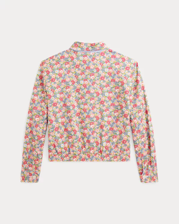 Floral Linen-Cotton Jacket