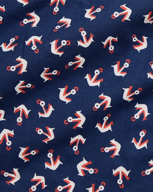 Anchor Cotton Camp Shirt & Short Set