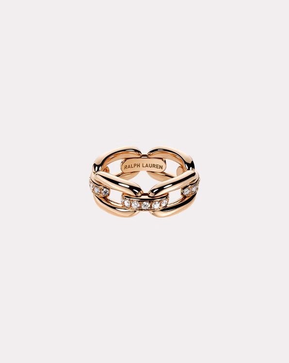 Pave Diamond Rose Gold Ring