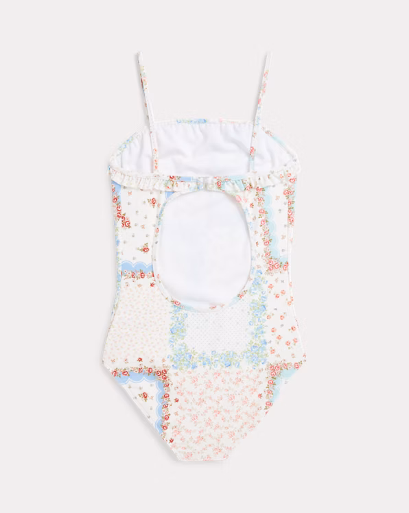 Floral Ruffled One-Piece Swimsuit