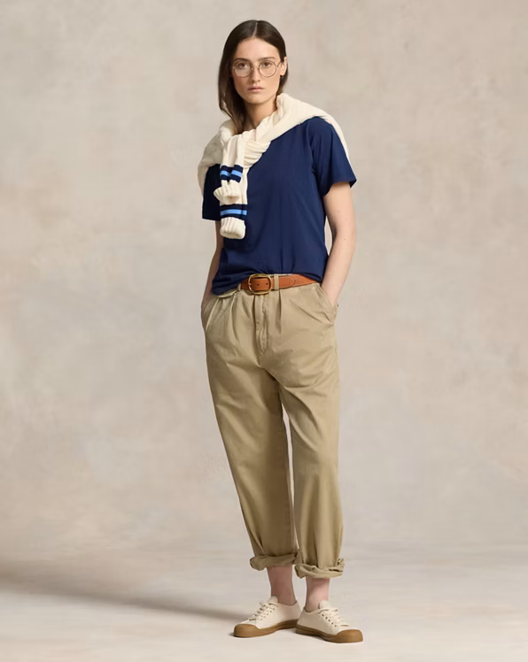 Cotton Jersey Crewneck T-Shirt