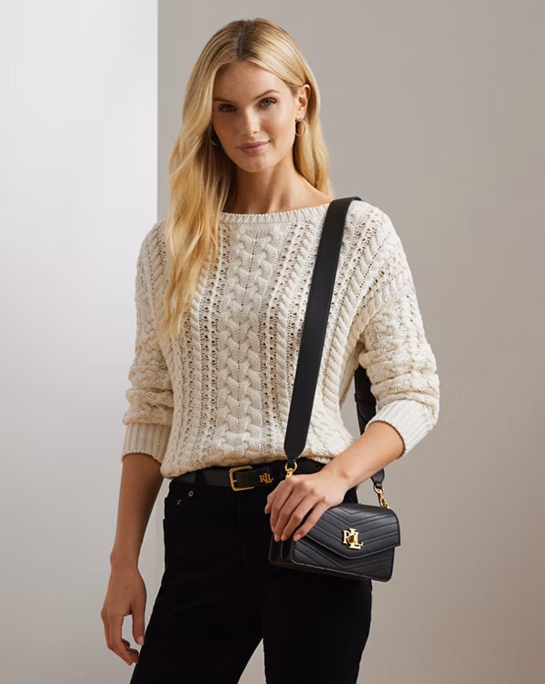 Stitched Small Tayler Crossbody Bag