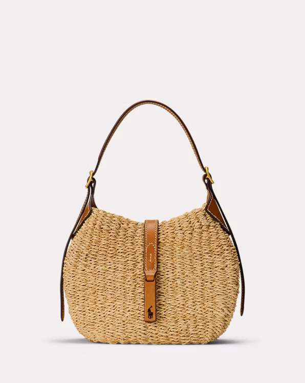 Polo ID Raffia Small Shoulder Bag