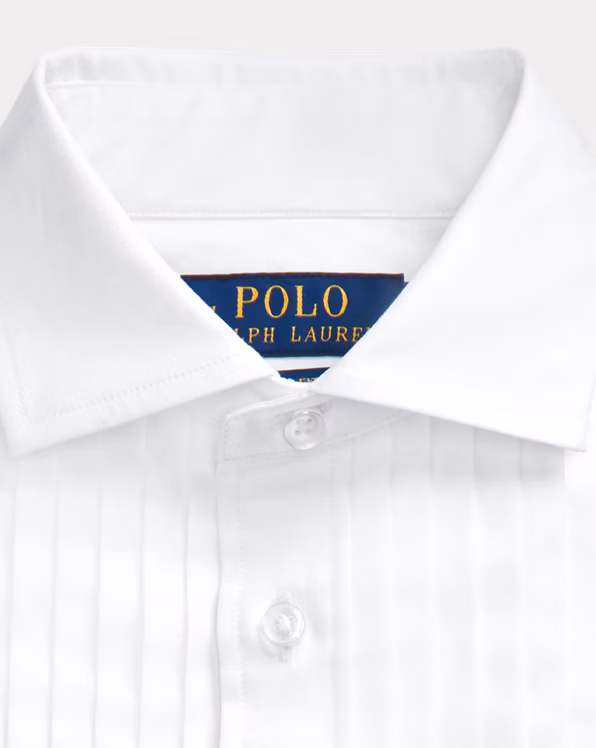 Slim Fit Cotton Poplin Tuxedo Shirt
