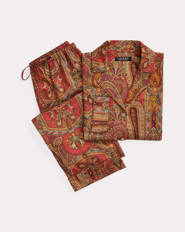 Paisley Sateen Sleep Set