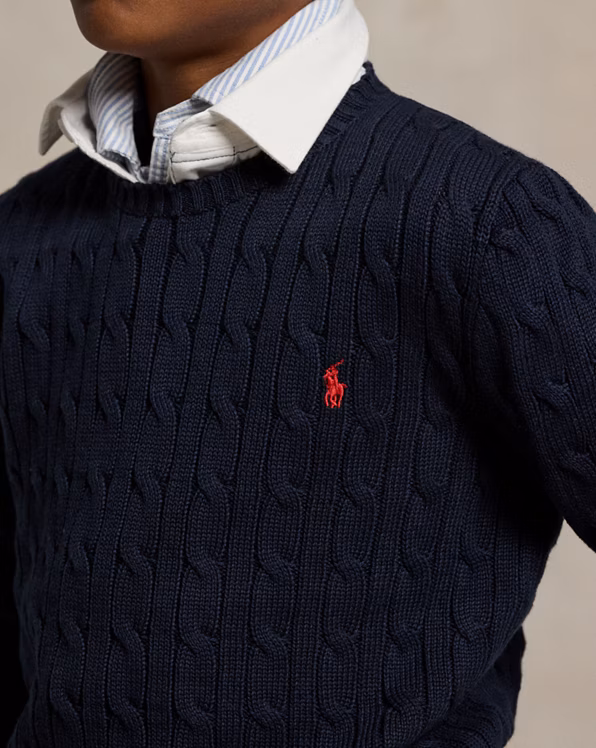 Cable-Knit Cotton Jumper