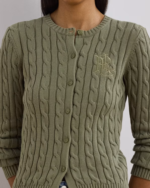 Cable-Knit Cotton Cardigan