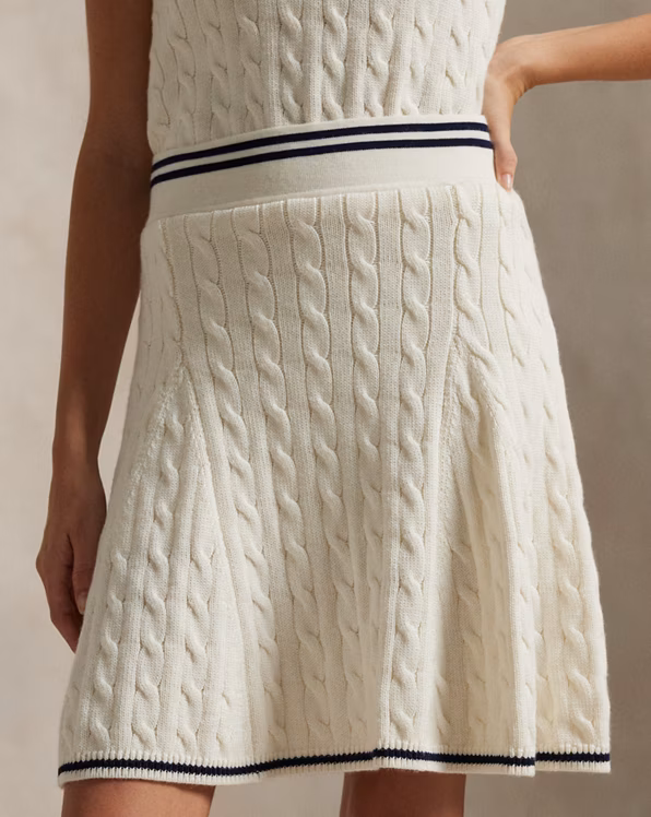 Performance Cable-Knit Skort
