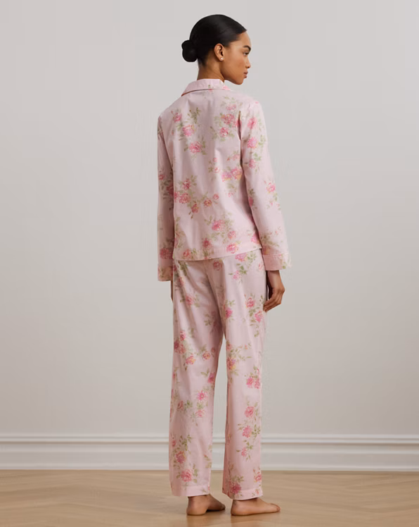 Floral Cotton-Blend Lawn Sleep Set