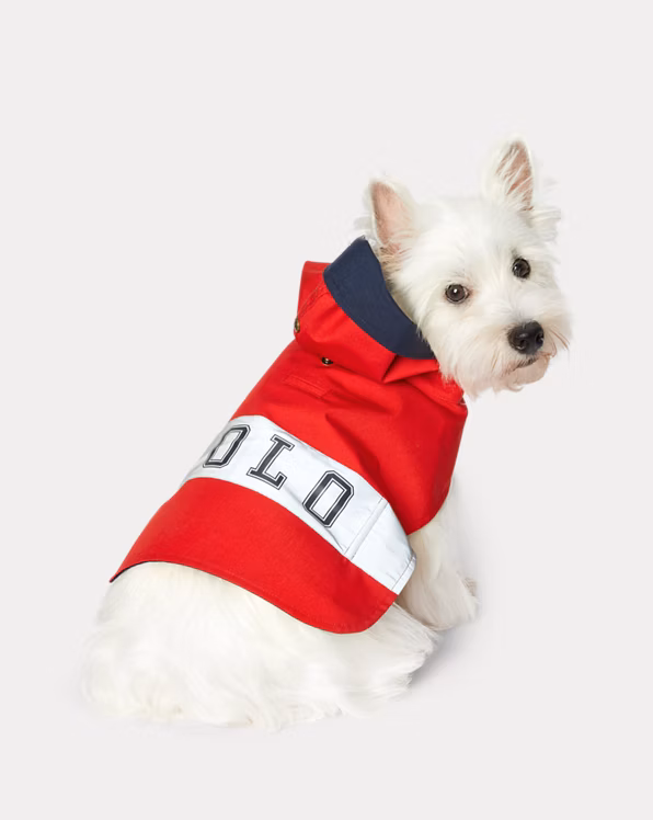 Canvas Logo Dog Raincoat