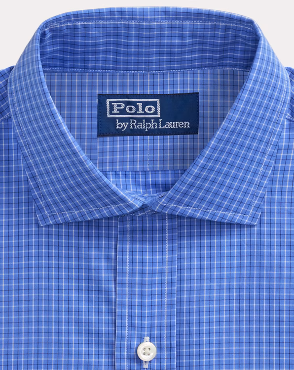 Classic Fit Checked Poplin Shirt