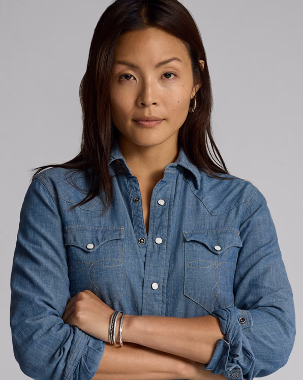 Indigo Chambray Western Shirt