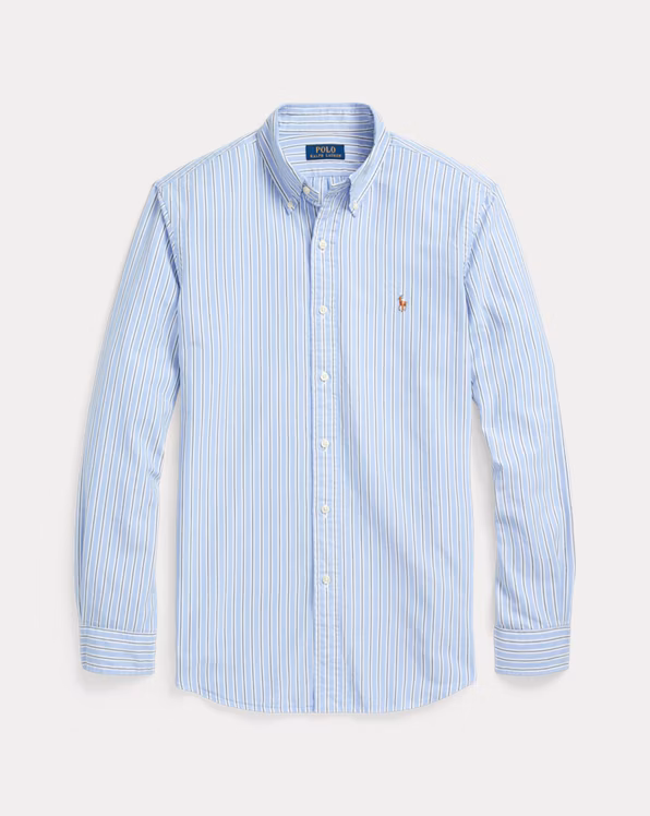 Custom Fit Striped Oxford Shirt