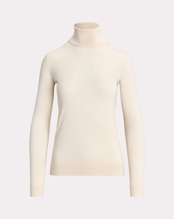 Silk-Blend Roll Neck Jumper
