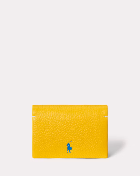 Polo Play Leather Snap Card Case