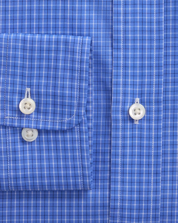 Classic Fit Checked Poplin Shirt