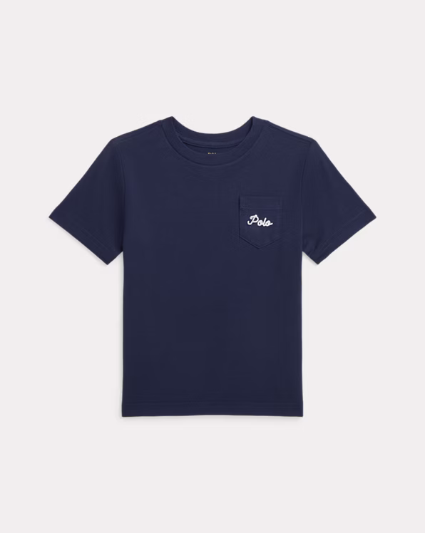 Dog-Print Cotton Jersey Pocket Tee