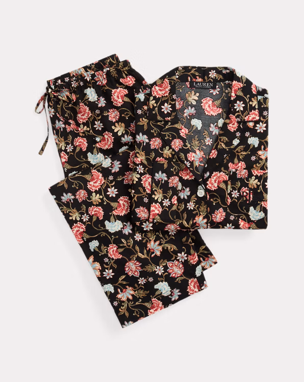 Floral Cotton-Blend Lawn Sleep Set