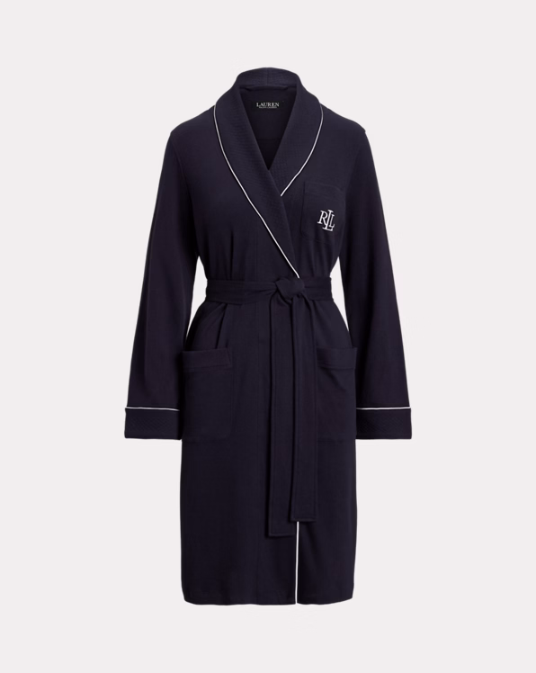 Quilted Shawl-Collar Robe