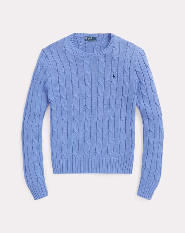 Cable-Knit Cotton Crewneck Jumper