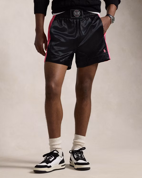 Pink Pony Satin Boxing Short