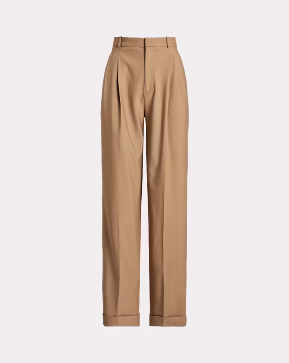 Wool-Blend Wide-Leg Trouser