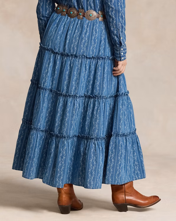 PRL x Naiomi Glasses Floral Maxiskirt