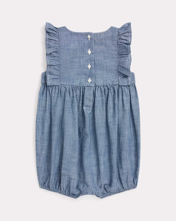 Indigo Chambray Bubble Shortall