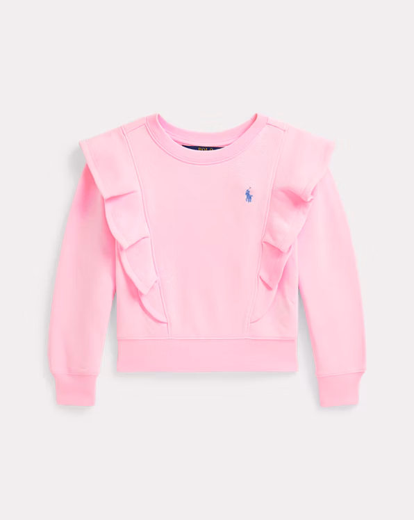 Ruffled French Terry Sweatshirt