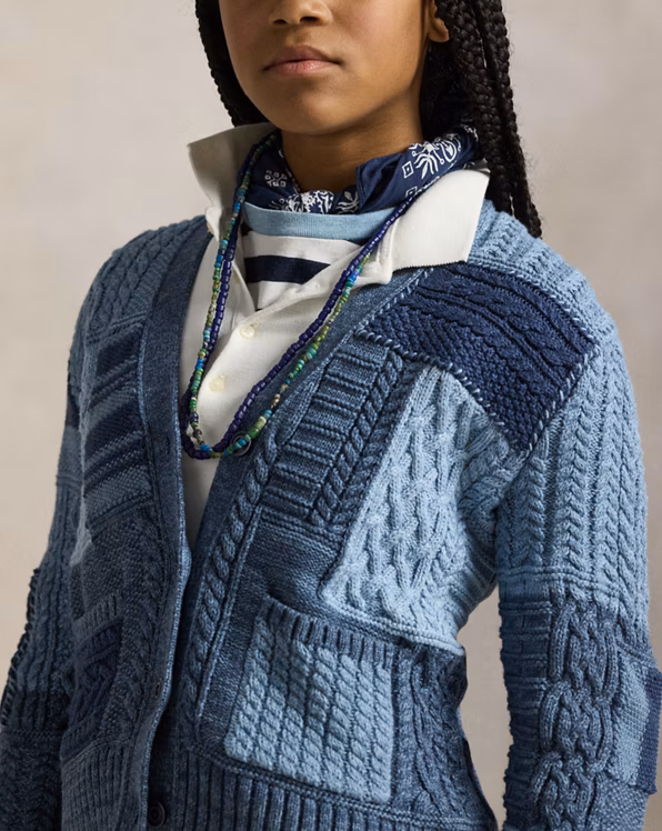 Patchwork Cotton Cardigan