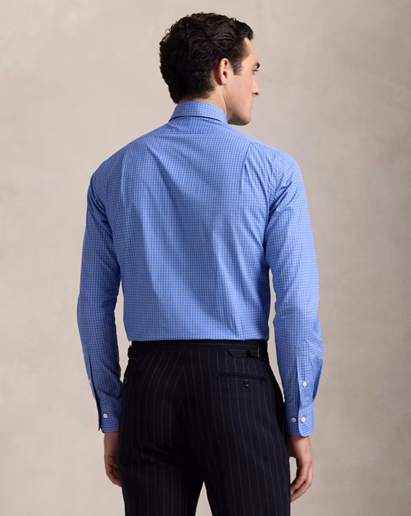 Classic Fit Checked Poplin Shirt