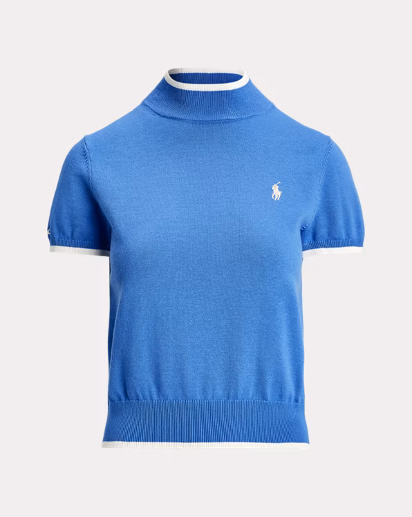 Short-Sleeve Mockneck Jumper