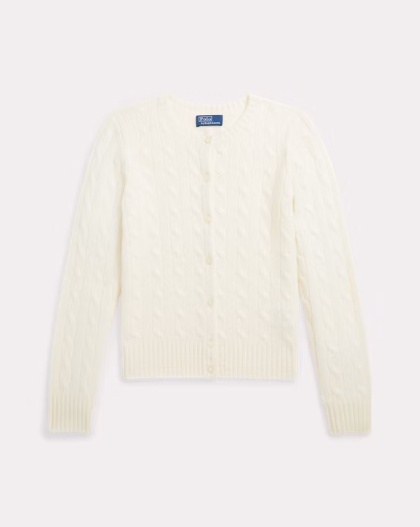 Cable-Knit Cashmere Cardigan