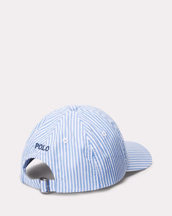 Cotton Seersucker Ball Cap