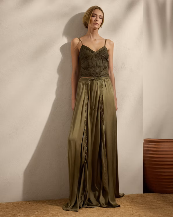 Willem Silk Charmeuse Maxiskirt