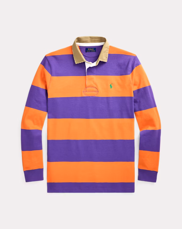 Classic Fit Khaki-Collar Rugby Shirt