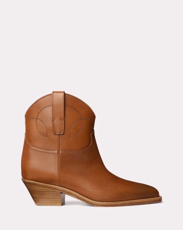 Jayme Burnished Calfskin Bootie