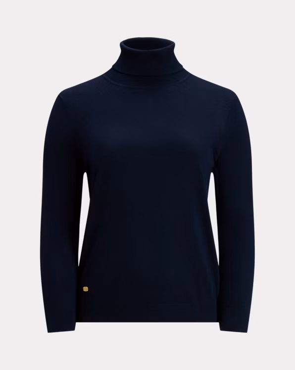 Silk-Blend Roll Neck Jumper