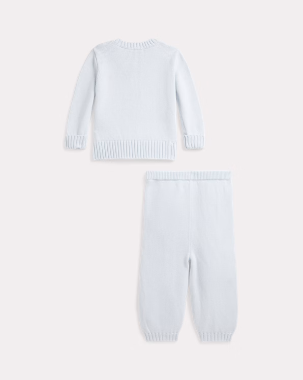 Polo Bear Cotton Jumper & Trouser Set