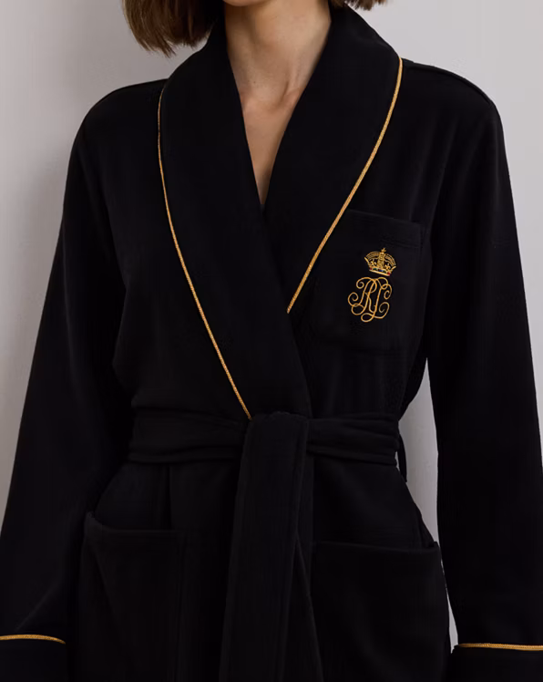 Fleece Long Shawl-Collar Robe