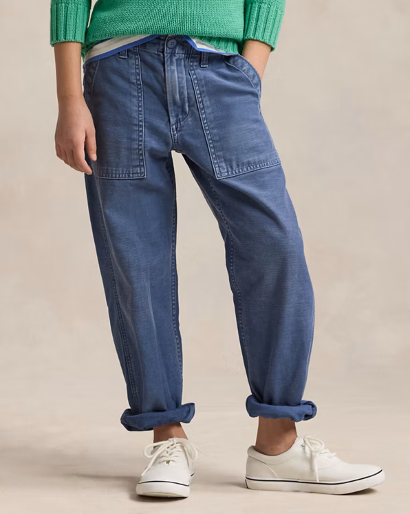 Reverse-Sateen Trouser