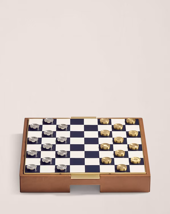 Fowler Chess and Draughts Game Gift Set