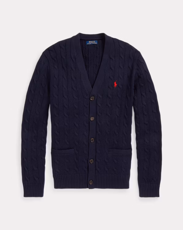 Cable-Knit Cotton Cardigan