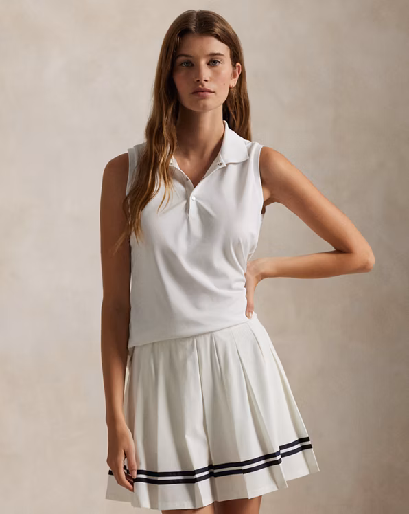 Classic Fit Sleeveless Polo Shirt